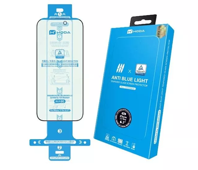 量批∥HODA｜抗藍滿版玻璃貼｜IPhone(無太空艙)
