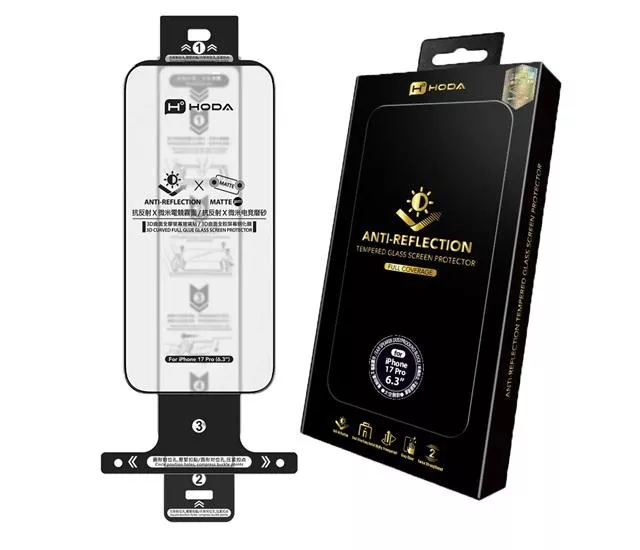 HODA｜AR抗反射玻璃貼｜IPhone 防窺 (無太空艙)