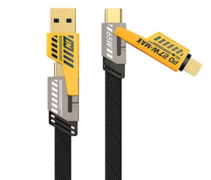 JR｜四合一多功能接頭機甲數據線