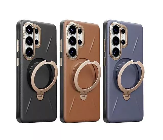 TORRAS｜Ostand Spin VegSkin Galaxy S26 Ultra支架皮革殼