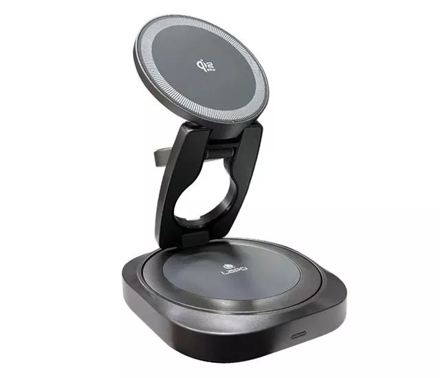 LAPO｜Qi2 25W 3合1磁吸無線充電座 LW-02