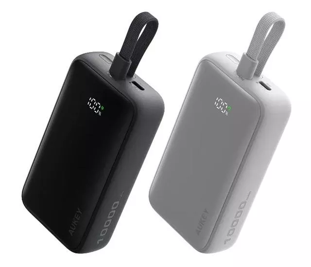 量批∥AUKEY｜小冰棒 10000mAh 30W 自帶線行動電源 PB-Y61
