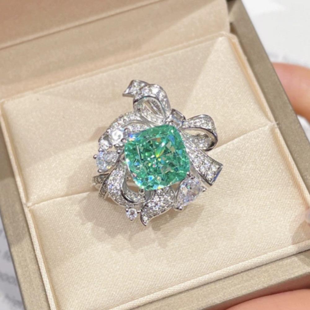 培育帕拉伊巴戒指 霓虹藍 電光 巴西