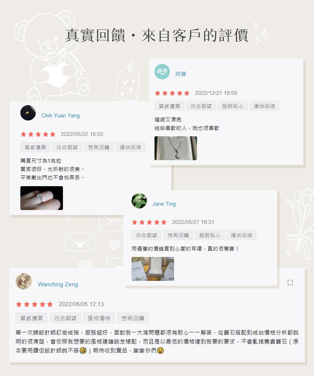 真實回饋・來自客戶的評價