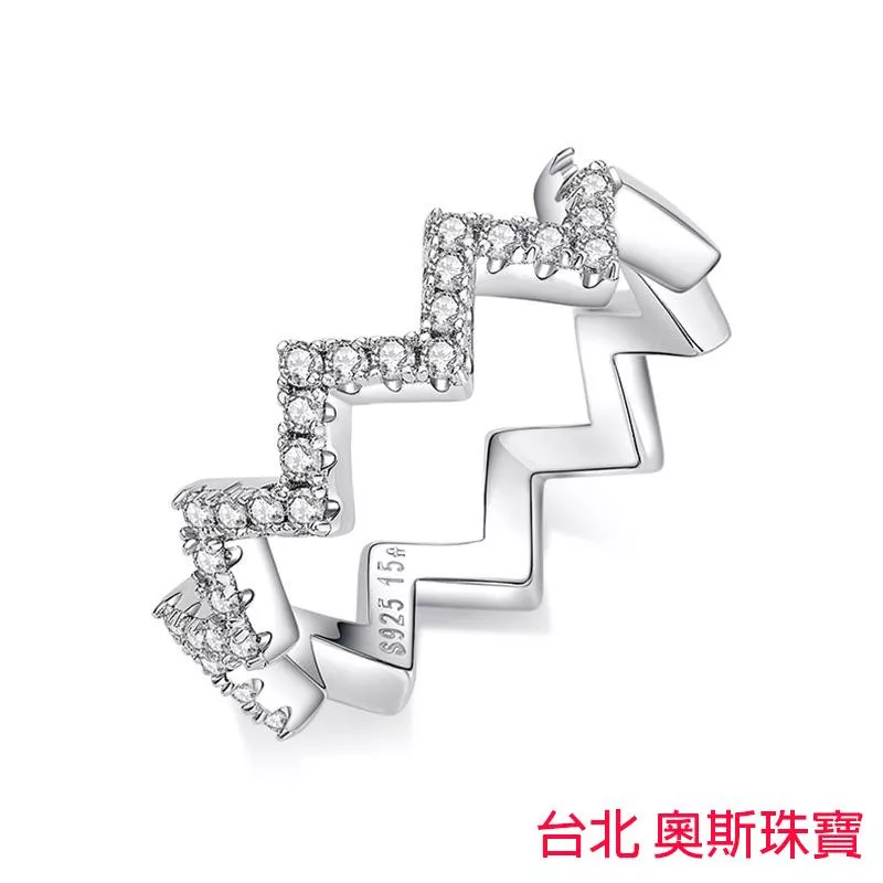 莫桑石 莫桑鑽 時尚搭配女線戒 台北門市 客製化訂製白金