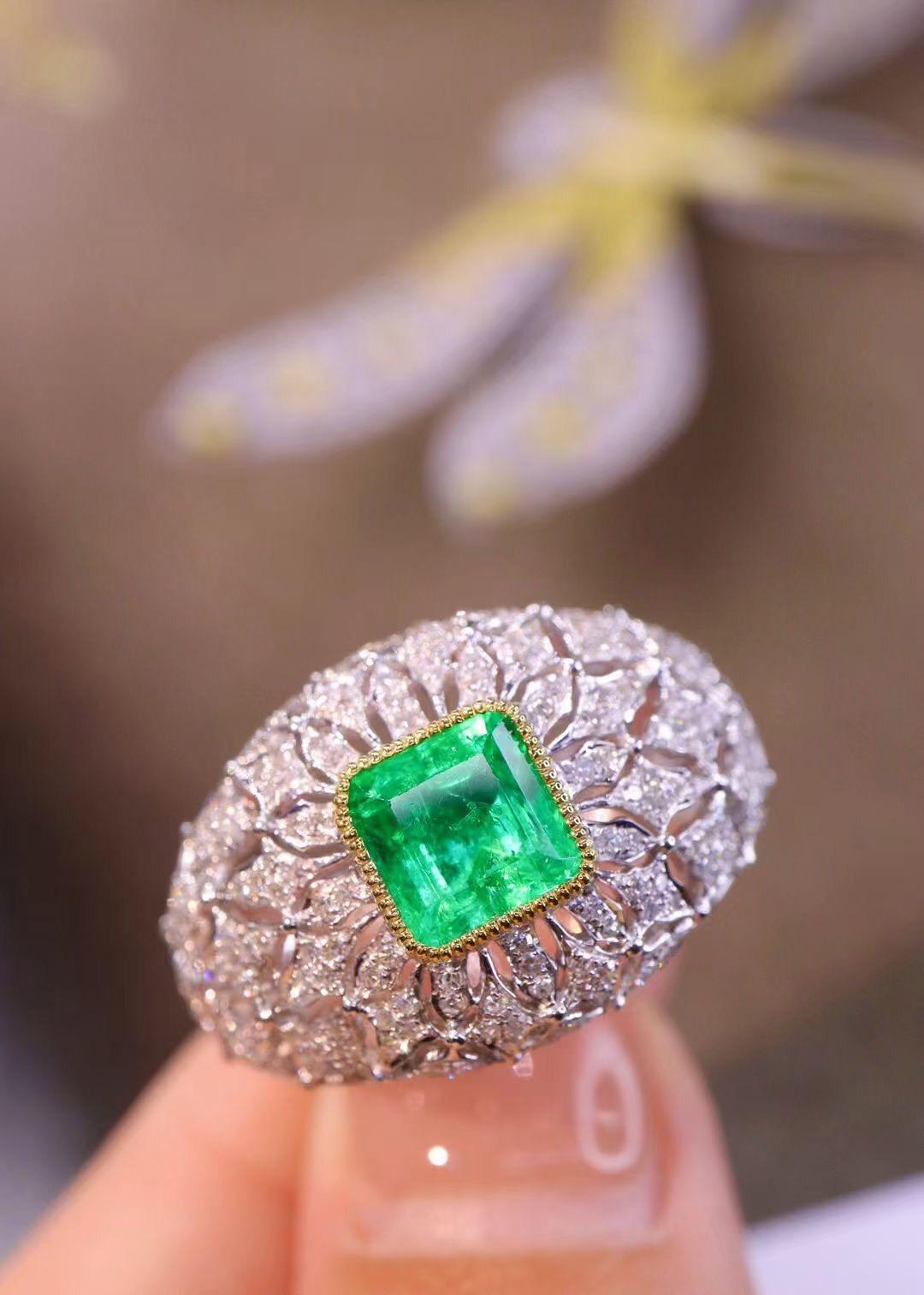 💎奧斯珠寶💎祖母綠戒指1.07克拉