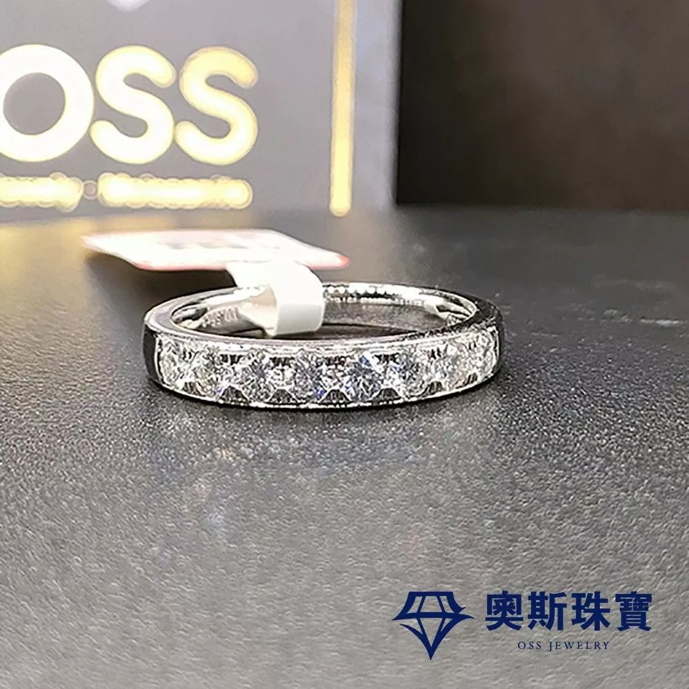莫桑石 莫桑鑽 質感繁星女鑽戒 台北門市 客製化訂製白金