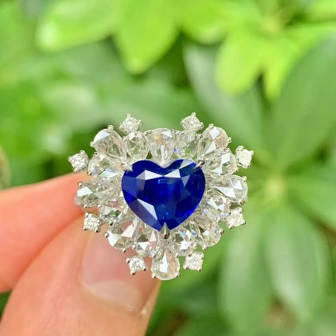 台北奧斯珠寶 3.01ct 皇家藍寶石雙用款