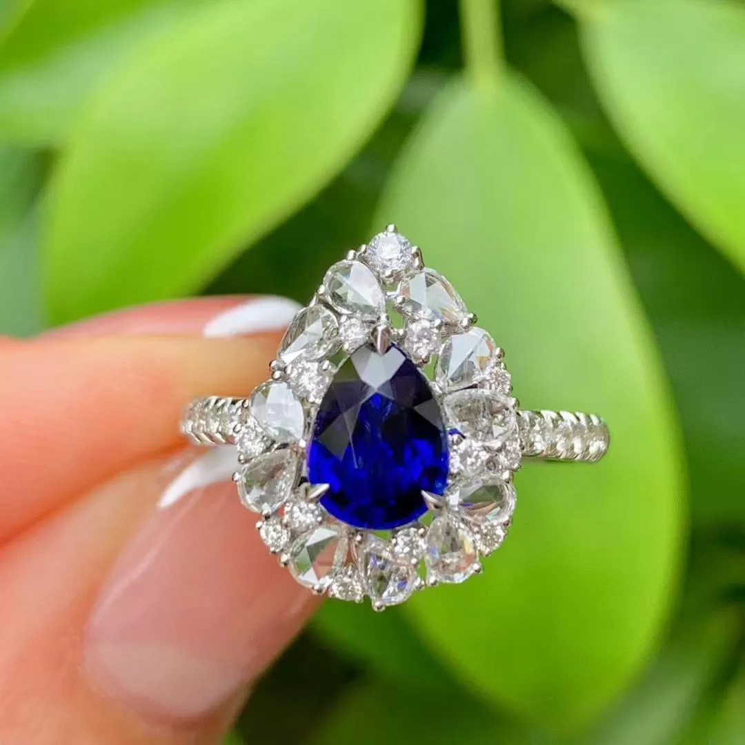 台北奧斯珠寶 1.48ct無燒皇家藍寶石戒指