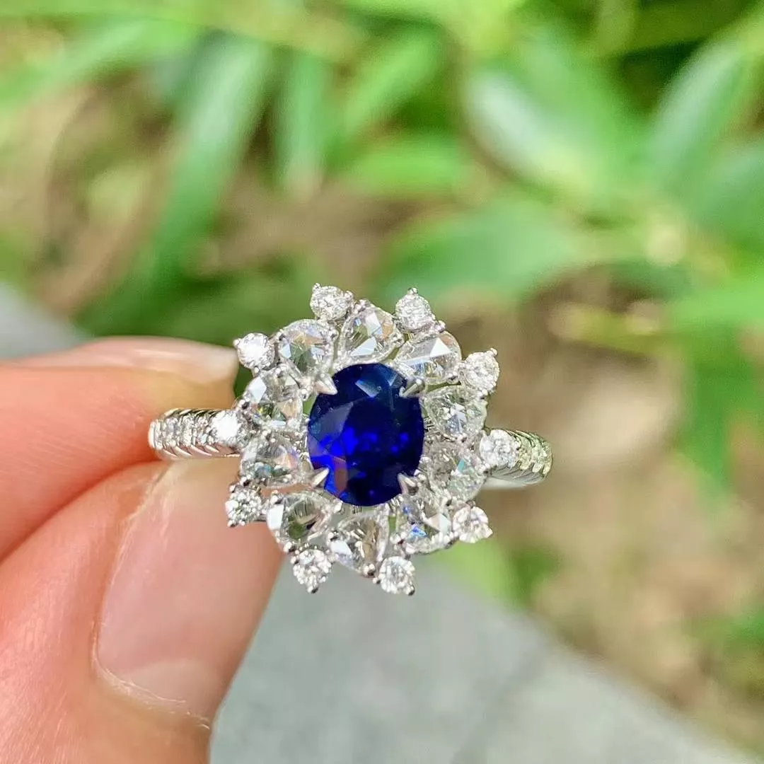 台北奧斯珠寶 1.06ct 無燒皇家藍藍寶石戒指