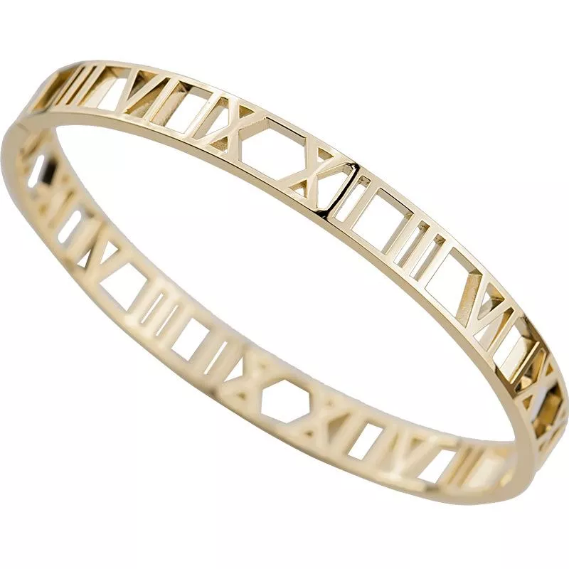 14K金手鍊 意大利工藝光面空心寬版卡扣 台北門市 黃金珠寶首飾