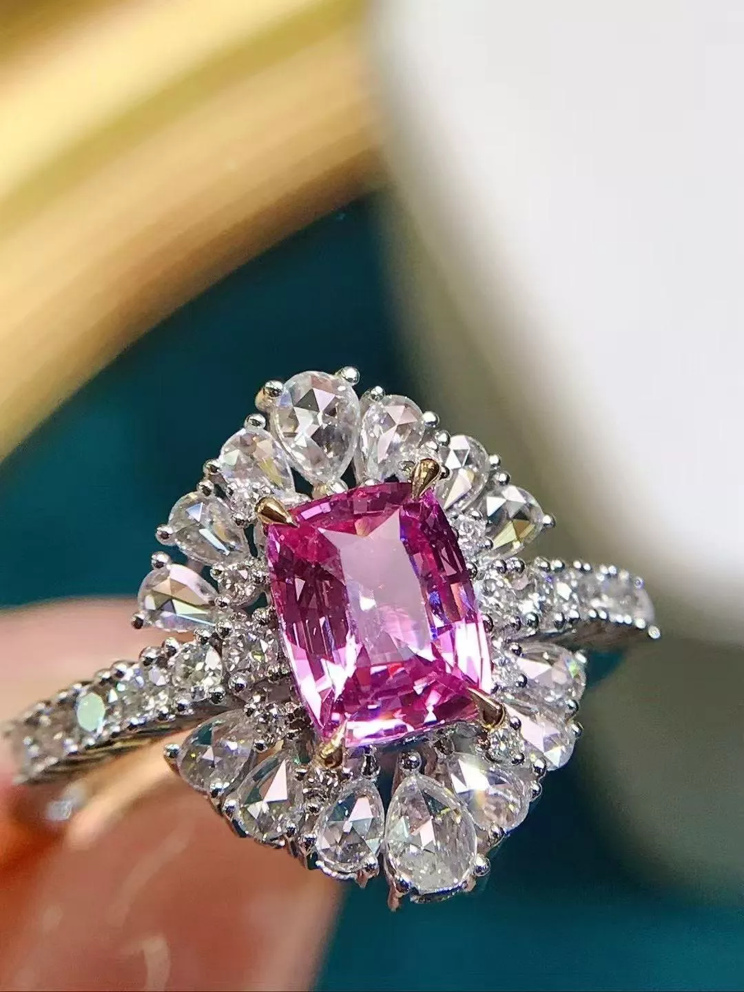 無燒帕帕拉恰戒指