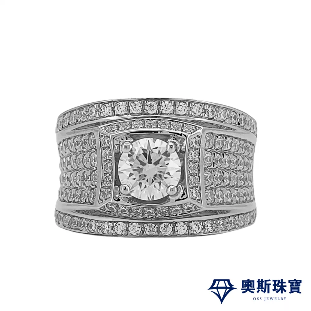 莫桑石 莫桑鑽 1-3克拉海利亞男鑽戒 台北門市 客製化訂製白金