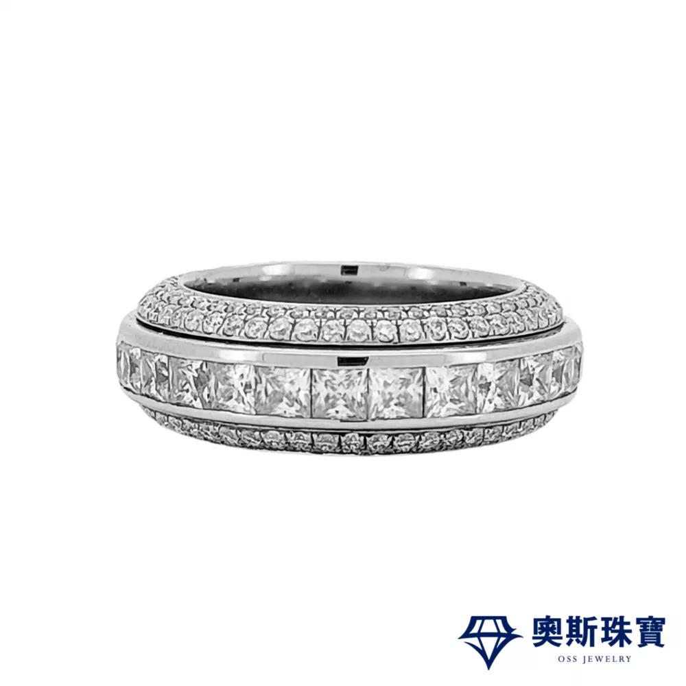 莫桑石 莫桑鑽 轉動男鑽戒 台北門市 客製化訂製白金