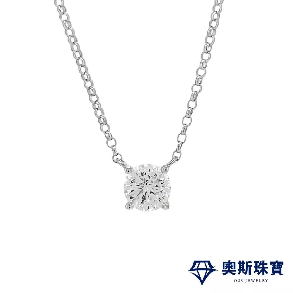 莫桑石 莫桑鑽 1-3克拉經典鑽項鍊 台北門市 客製化訂製白金