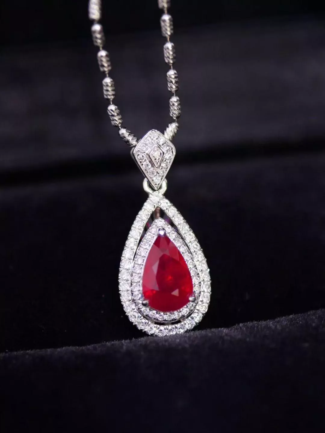 緬甸抹谷紅寶石吊墜 1.19克拉 18k金配鑲 0.283克拉鑽石 台北門市 CG-691