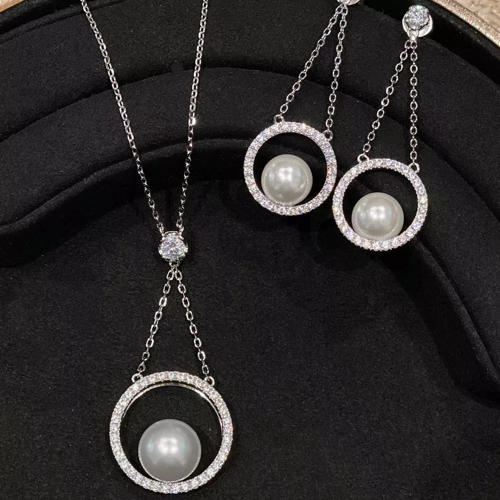 人工珍珠 10-12mm瀲津姬套組 台北門市 客製化訂製白金 (珍珠耳釘 珍珠項鍊 南洋 Akoya 淡水 日本 )