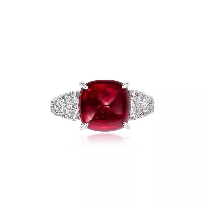 培育紅寶石 6克拉伊斯切爾女鑽戒戒指 台北門市 客製化訂製白金 (紅寶石戒指  莫三比克  鴿血紅 緬甸 )