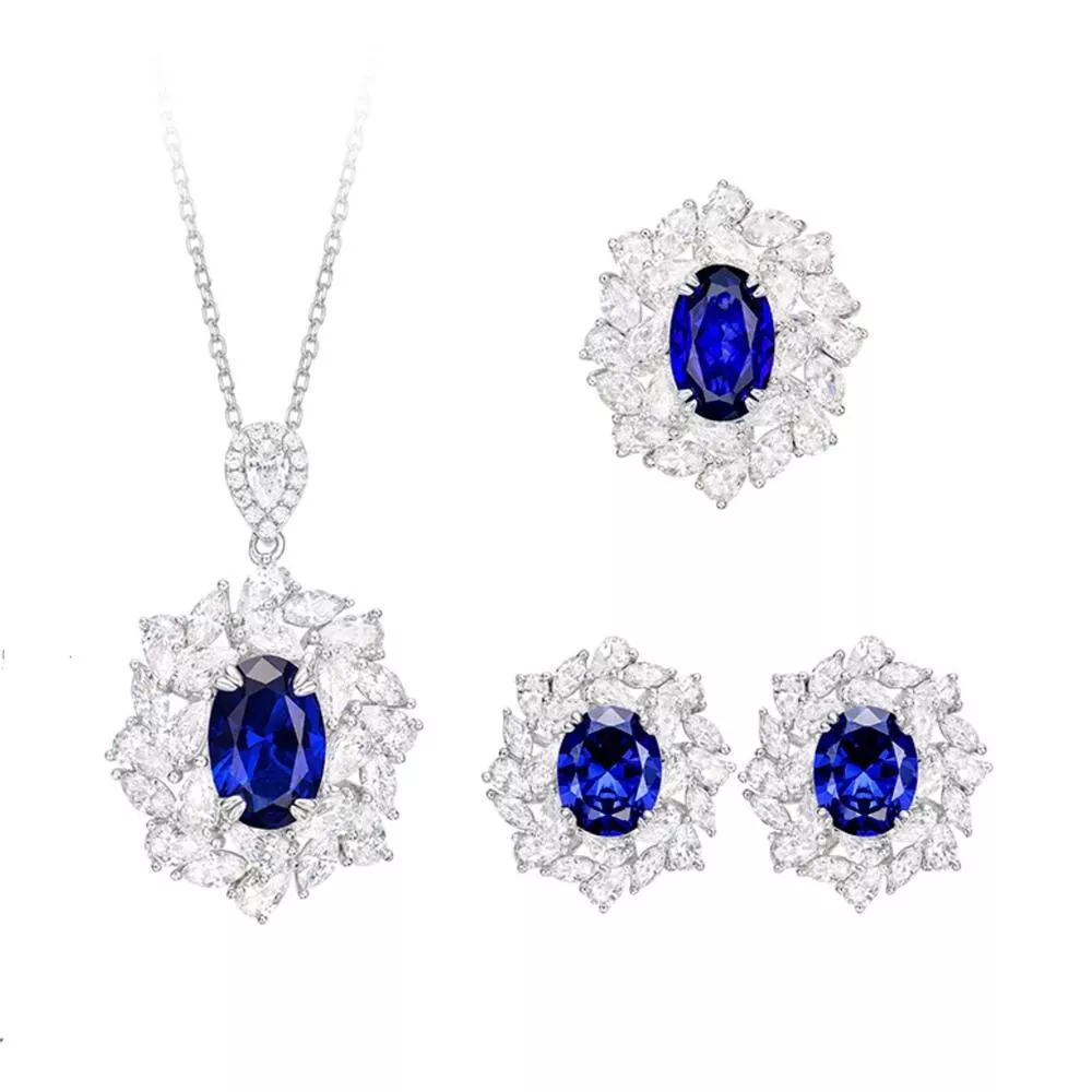培育藍寶石 0.5-1克拉斯卡蒂套組 台北門市 客製化訂製白金 (藍寶石培育藍寶石 2.5-4克拉女媧套組 台北門市 客製化訂製白金 (藍寶石戒指 吊墜 耳環 矢車菊  皇家蘭 斯里蘭卡 )戒指 吊墜 耳環 矢車菊  皇家蘭 斯里蘭卡 )