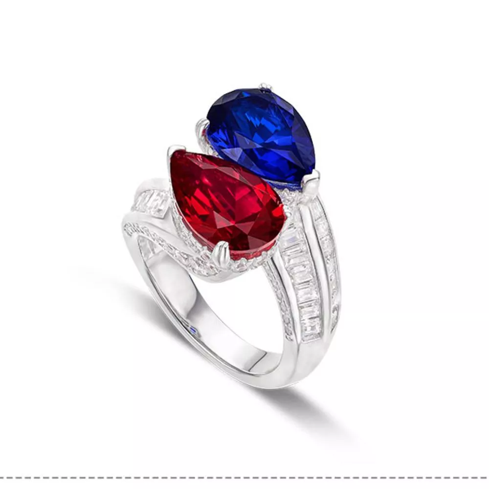 培育藍寶石 7克拉賽貝女鑽戒戒指 台北門市 客製化訂製白金 (藍寶石戒指 鑽戒 藍寶石 矢車菊  皇家蘭 斯里蘭卡 )