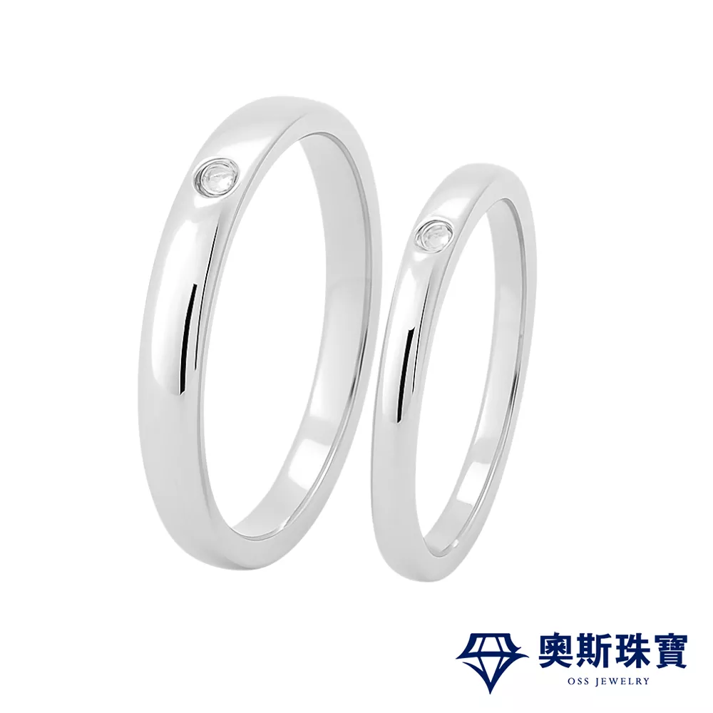 莫桑石 莫桑鑽 愛宕神對戒 台北門市 客製化訂製白金