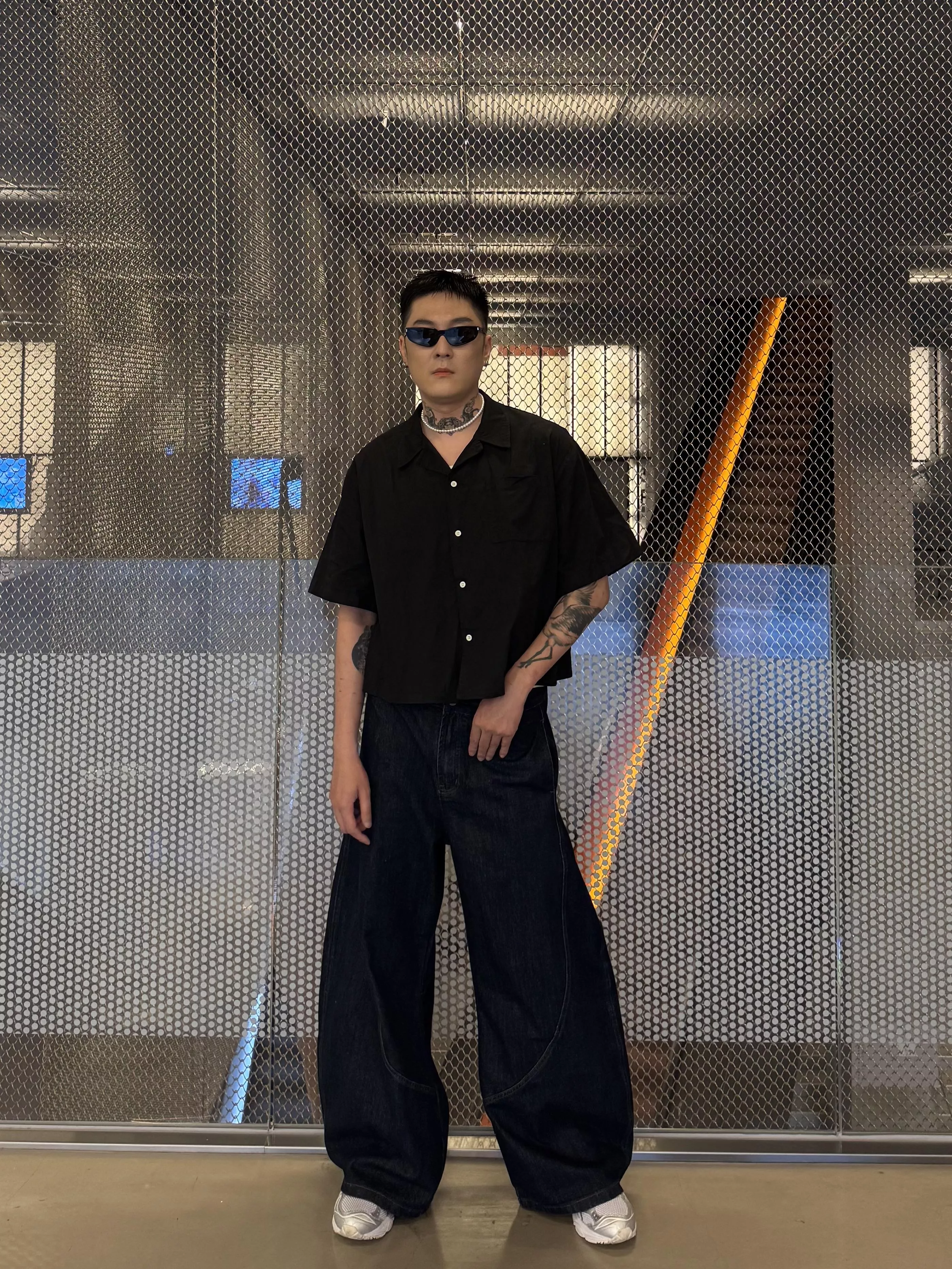 棉料短版古巴襯衫