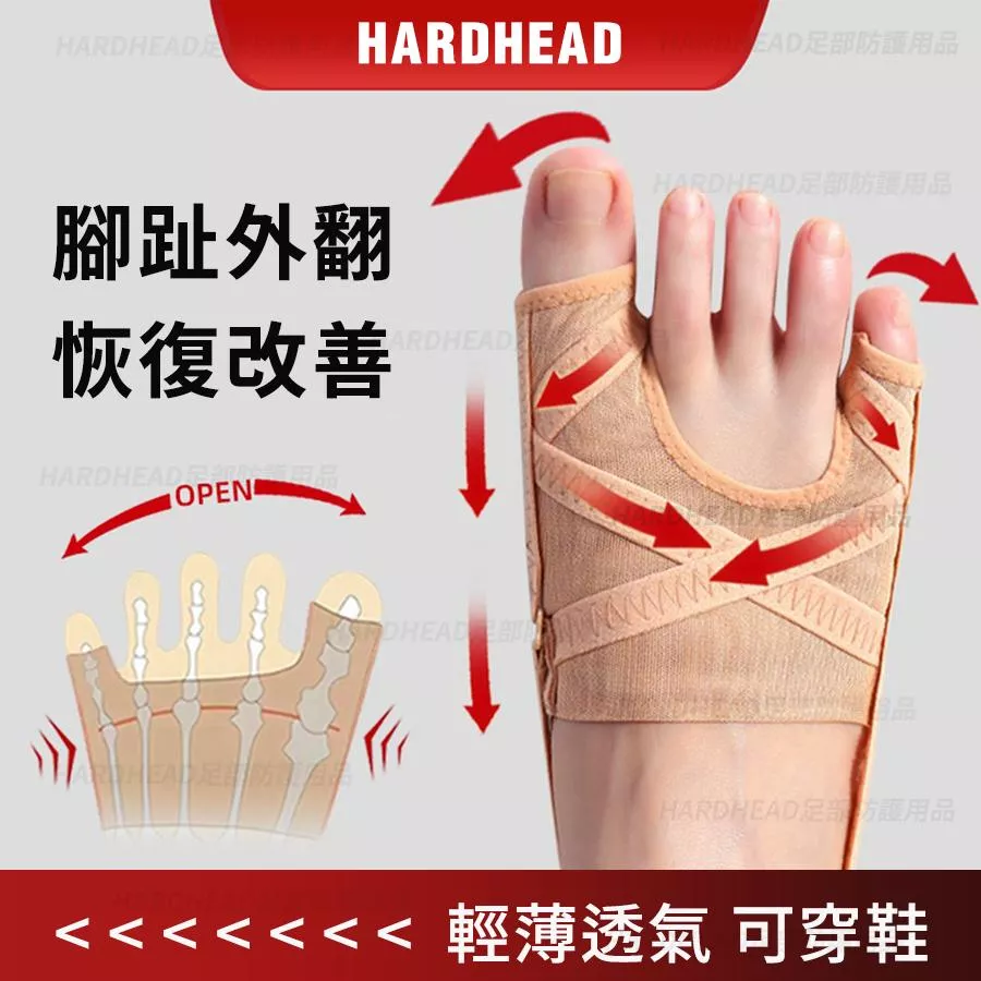 【可調式拇指外翻分趾套】H2 腳趾糾正 襪子 可穿鞋 分趾襪 拇指外翻襪 透氣網布 超薄 舒適
