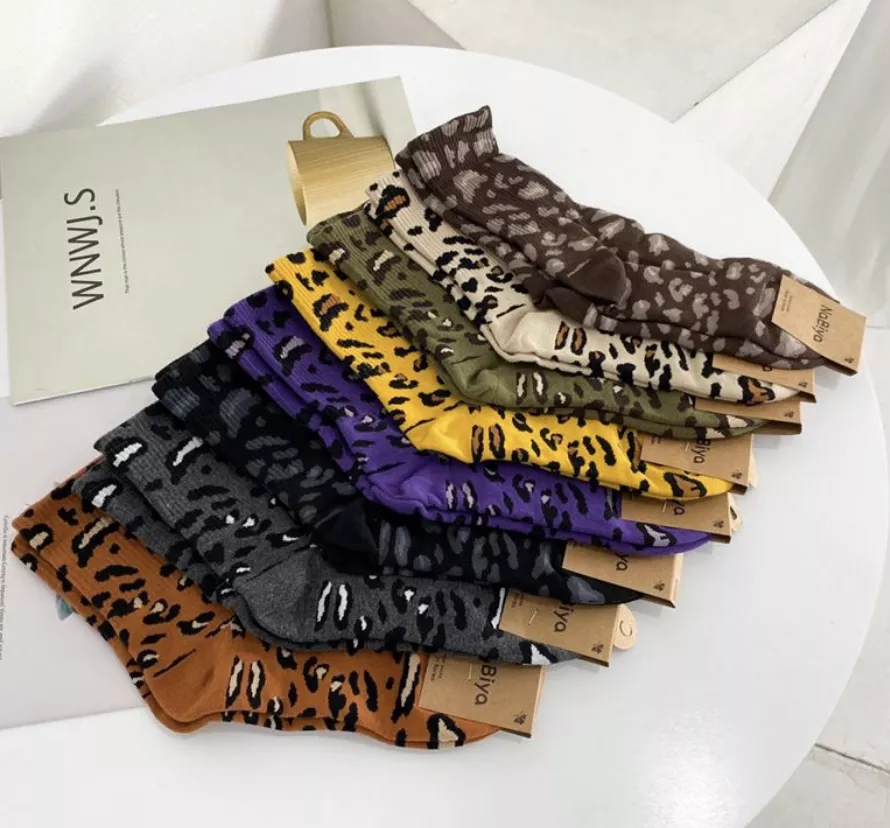 🇰🇷豹紋襪(大人大童)-8色