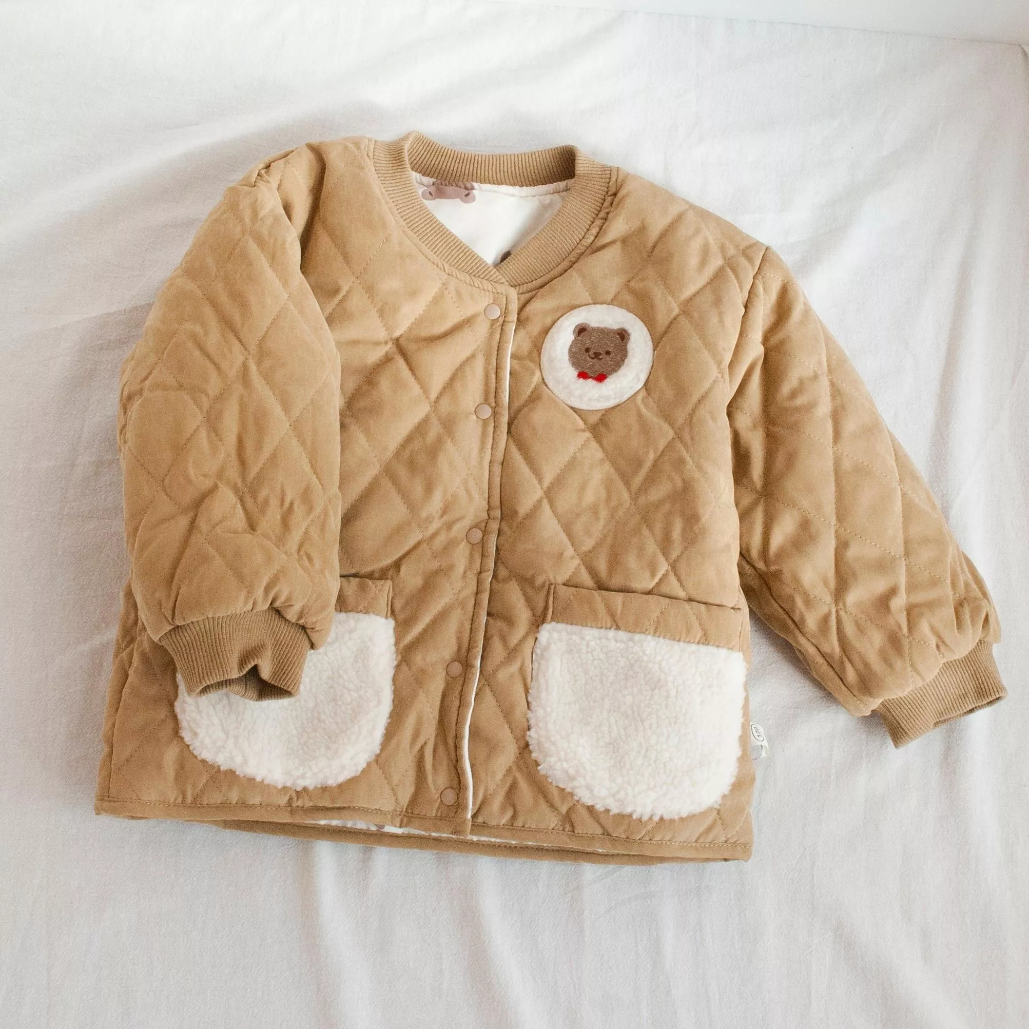 小熊雙面穿鋪棉外套