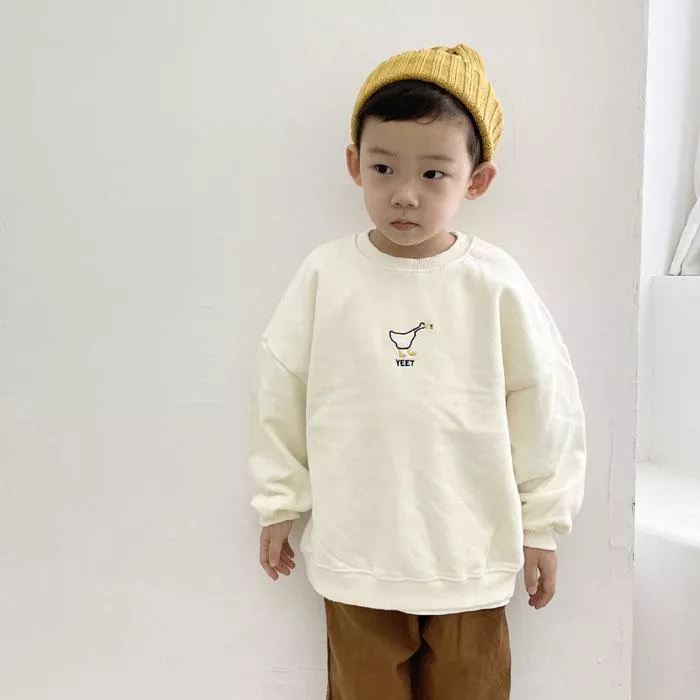 🇰🇷 呱呱鴨長袖上衣(白)