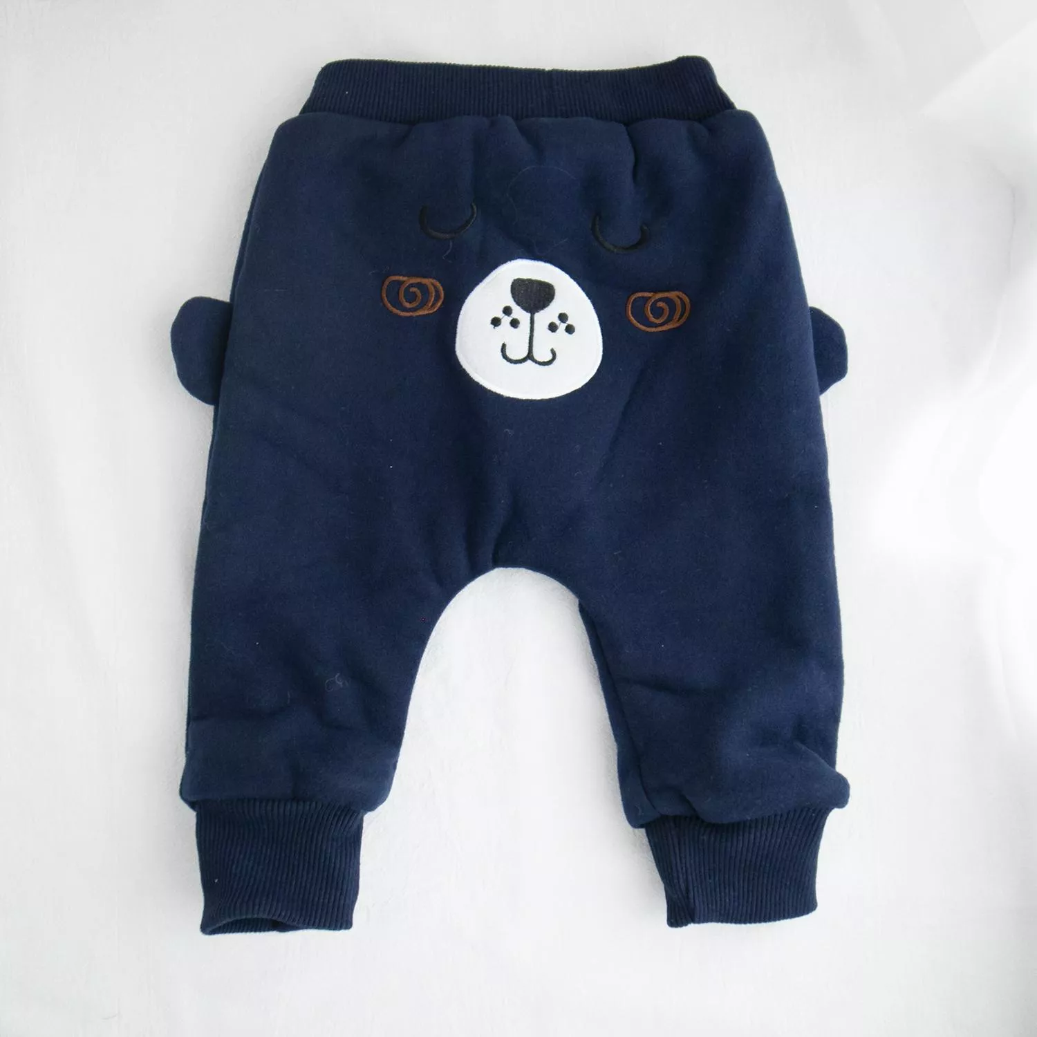 熊熊加絨屁屁褲(深藍)