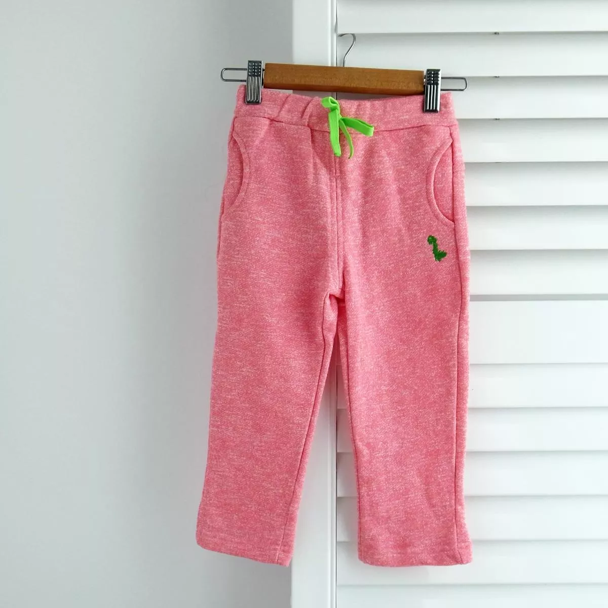 小恐龍舒適棉褲(粉)