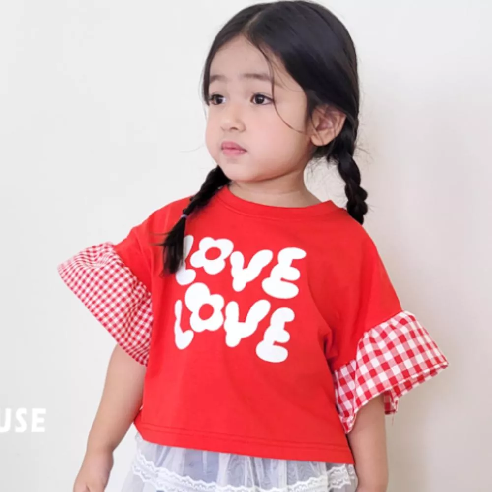 🇰🇷現貨-短版花袖短上衣