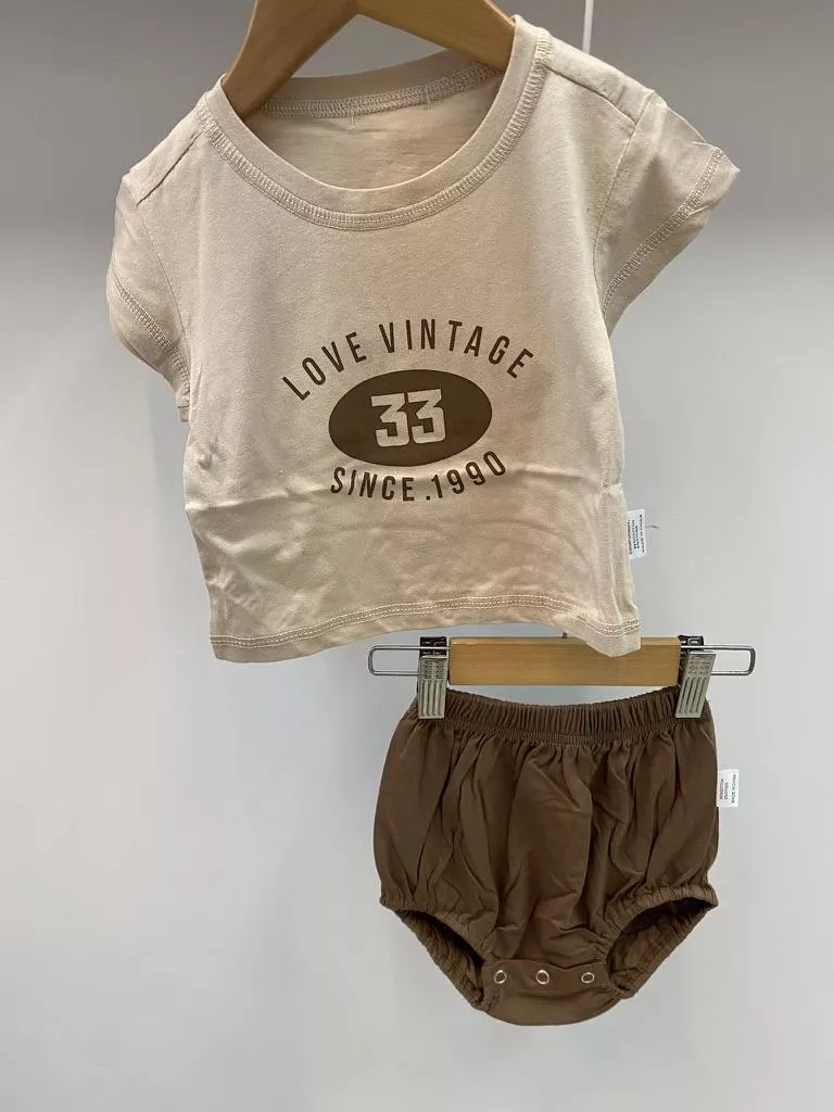 復古屁屁褲套裝