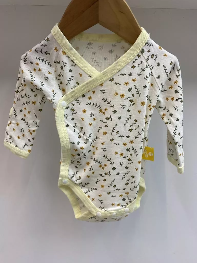 小花護手長袖包屁衣