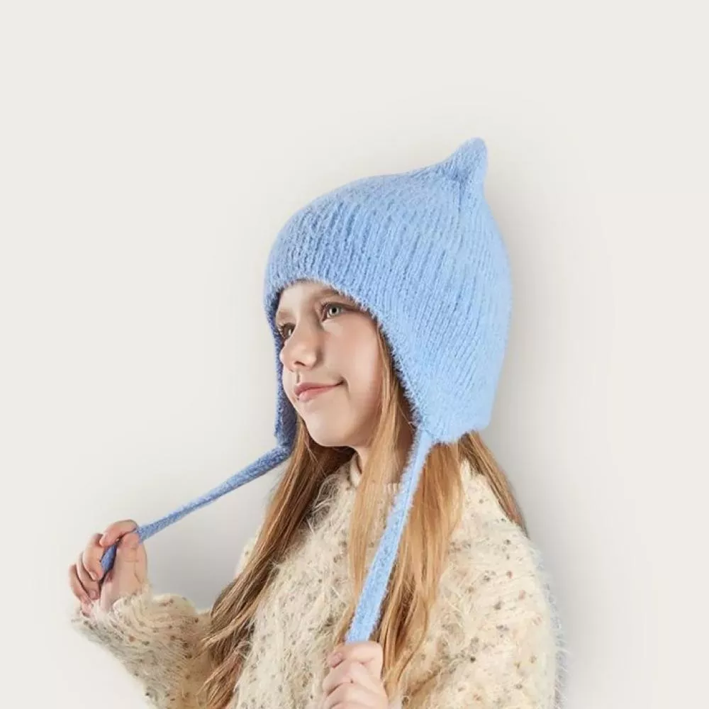 小耳朵護耳毛帽