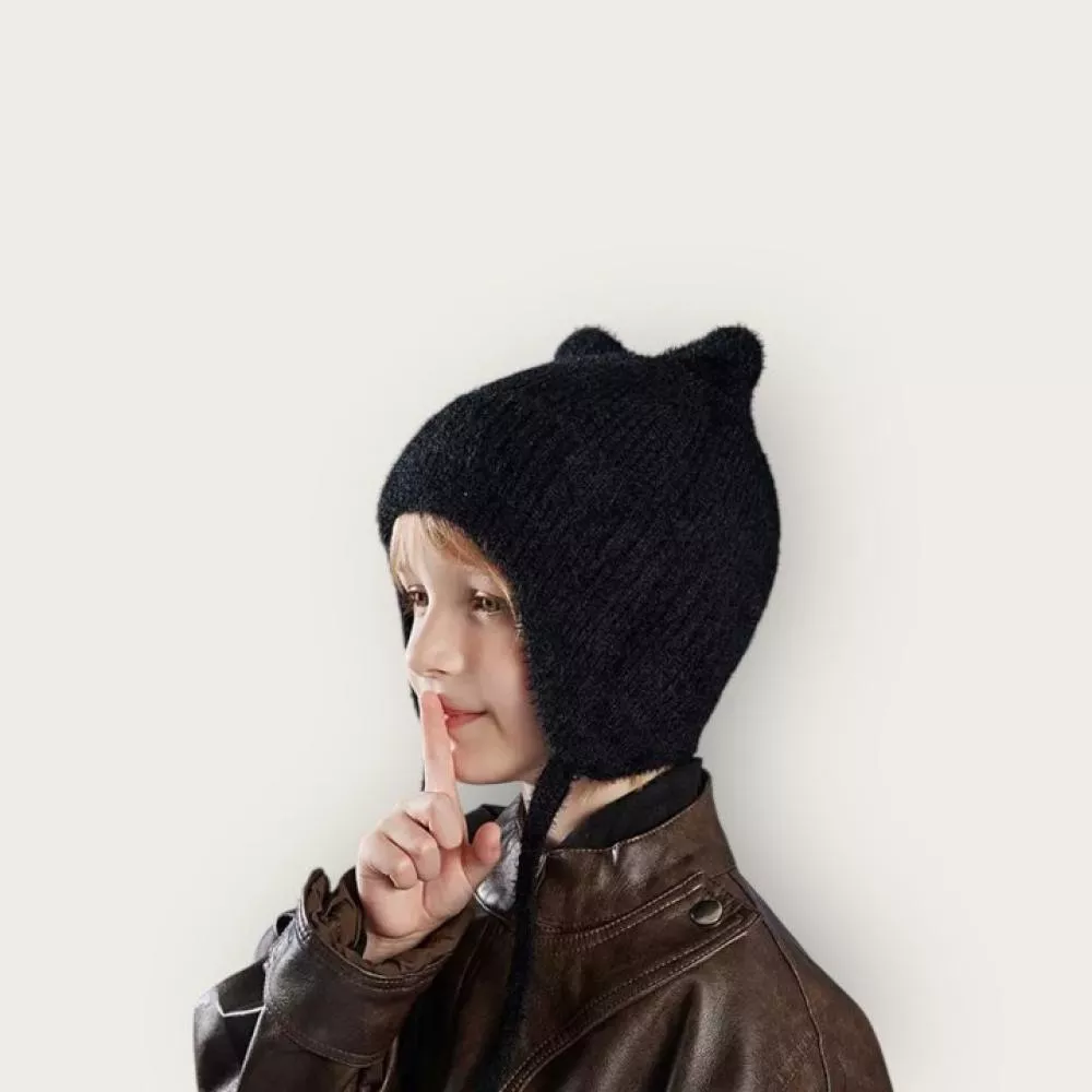 小耳朵護耳毛帽