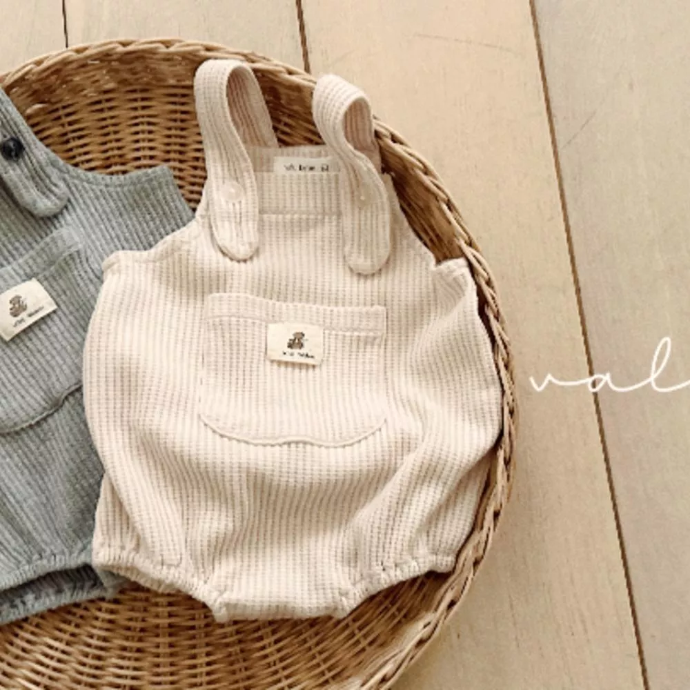 🇰🇷華夫格吊帶包屁衣