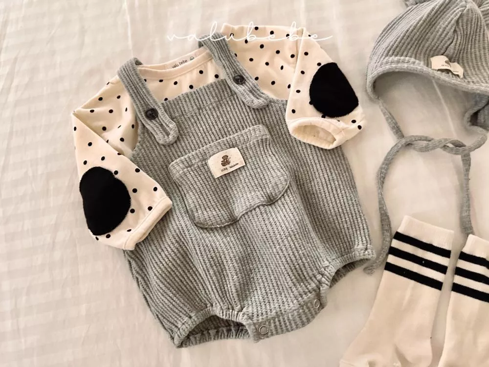 🇰🇷華夫格吊帶包屁衣