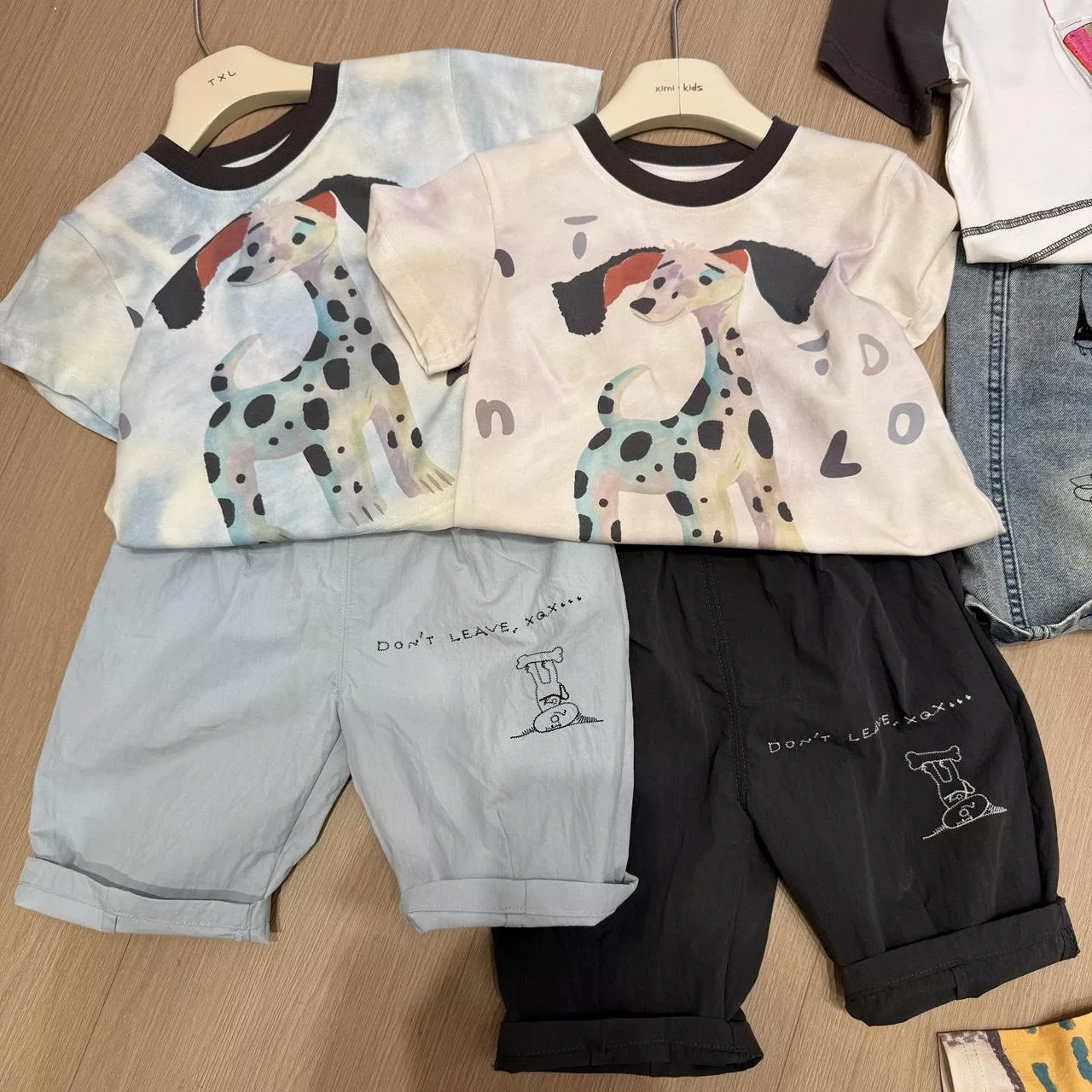 渲染狗狗短袖上衣-2色