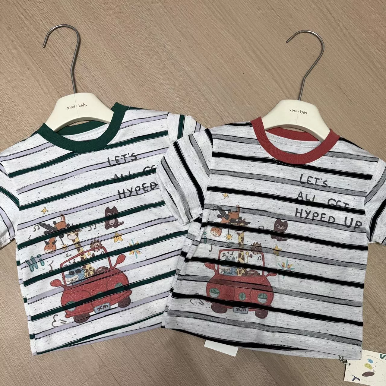 動物開車短袖上衣-2色