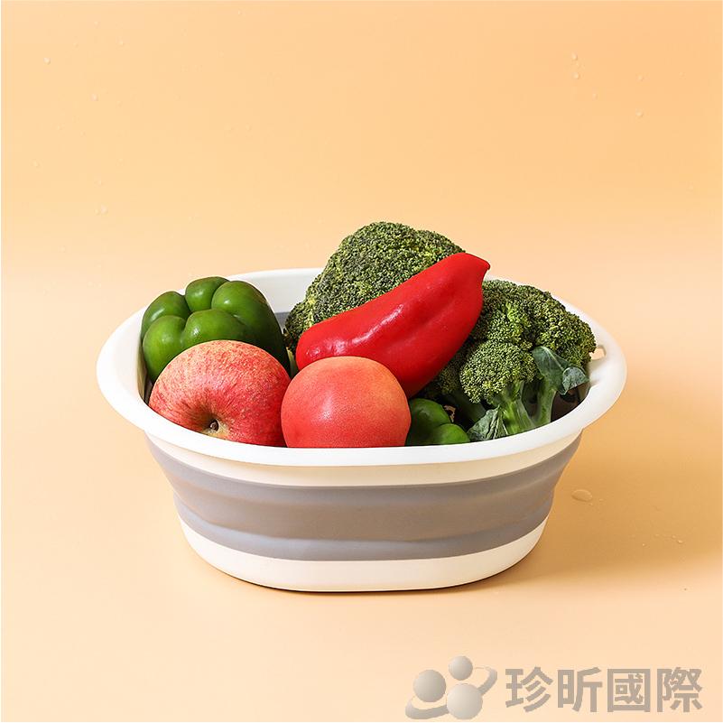 JS LIFE【珍昕】攜帶式可折疊臉盆 3款可選 顏色隨機 大 中 小 洗臉 洗澡 盥洗 水盆 洗臉盆