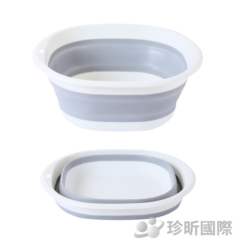 JS LIFE【珍昕】攜帶式可折疊臉盆 3款可選 顏色隨機 大 中 小 洗臉 洗澡 盥洗 水盆 洗臉盆