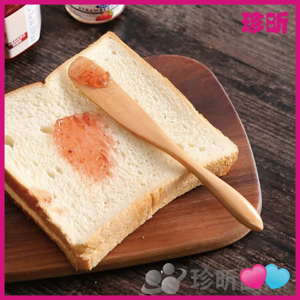 JS LIFE【珍昕】原木果醬抹刀 2款可選 長約16.5cm 15cm 長款 短款 抹刀 木刀 果醬刀 奶油刀