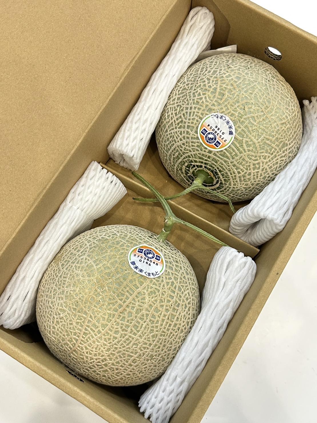 熊本夢未來麝香哈密瓜 2玉裝4kg
