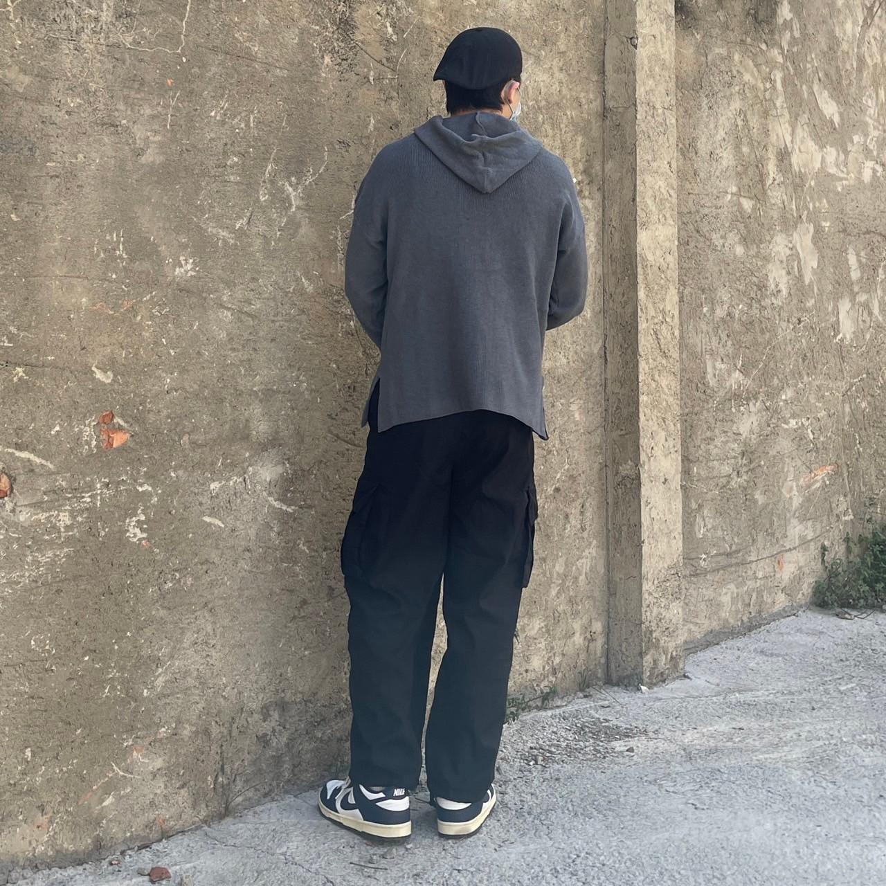 連帽針織毛衣外套