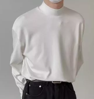 高領素色長袖內搭