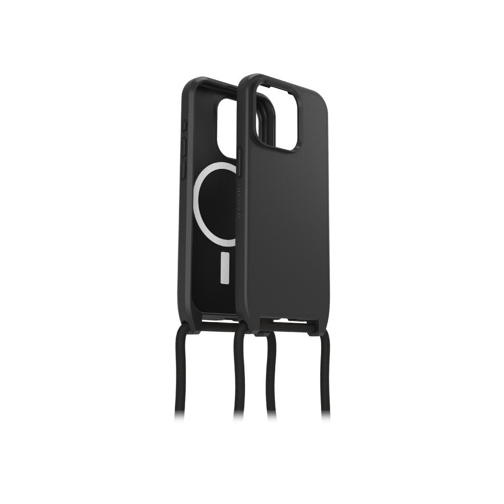 【OtterBox】OtterBox  iPhone 15 Pro 6.1吋 ReactNecklace 簡約掛繩輕透防摔殼(黑)