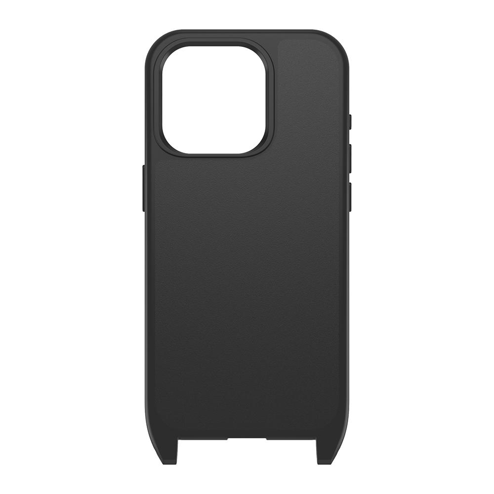 【OtterBox】OtterBox  iPhone 15 Pro 6.1吋 ReactNecklace 簡約掛繩輕透防摔殼(黑)