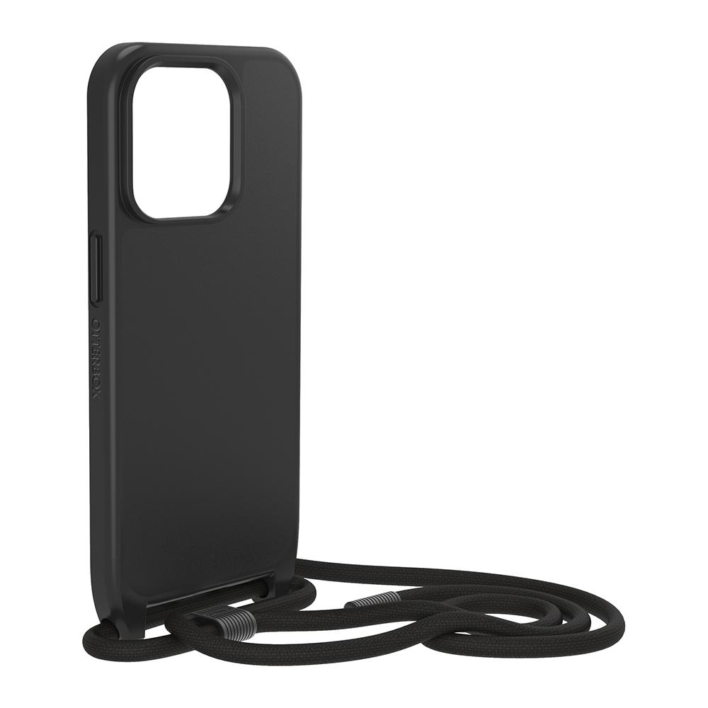 【OtterBox】OtterBox  iPhone 15 Pro 6.1吋 ReactNecklace 簡約掛繩輕透防摔殼(黑)